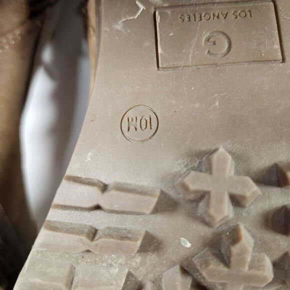 GBG Los Angeles Siana-R High Heel Boots Women Brown 10M Faux Leather Chunky Y2K - Picture 15 of 16